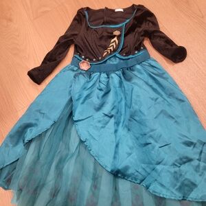 Enchanting Teal and Black Kids Costume